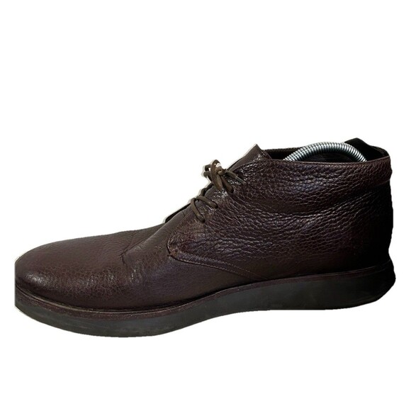 Giorgio Armani Men’s Size 11 Pebbled Leather Chukka Boots X2M236 Made In Italy main image 7